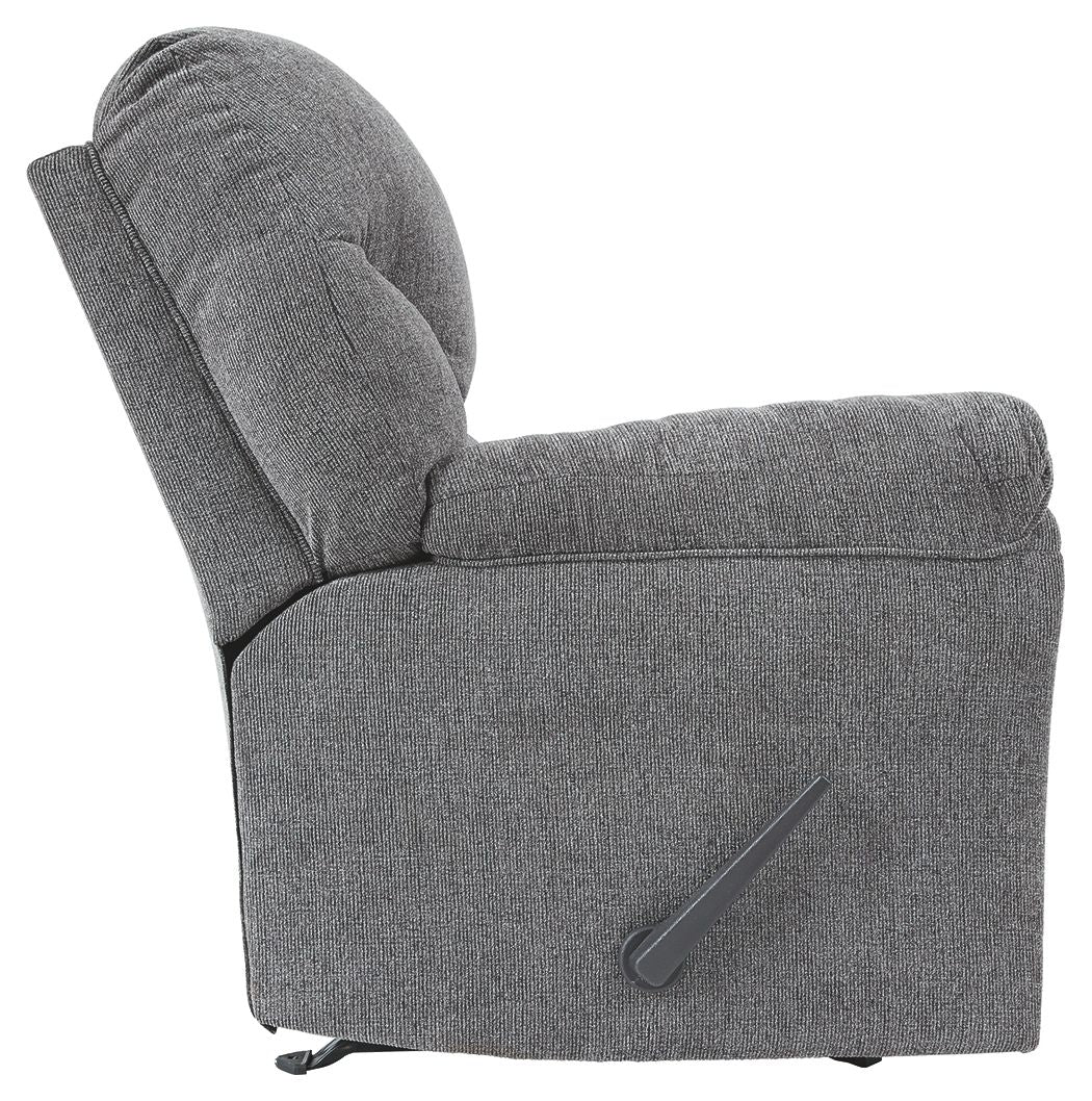 Allmaxx - Pewter - Rocker Recliner by Benchcraft® | Bel Furniture