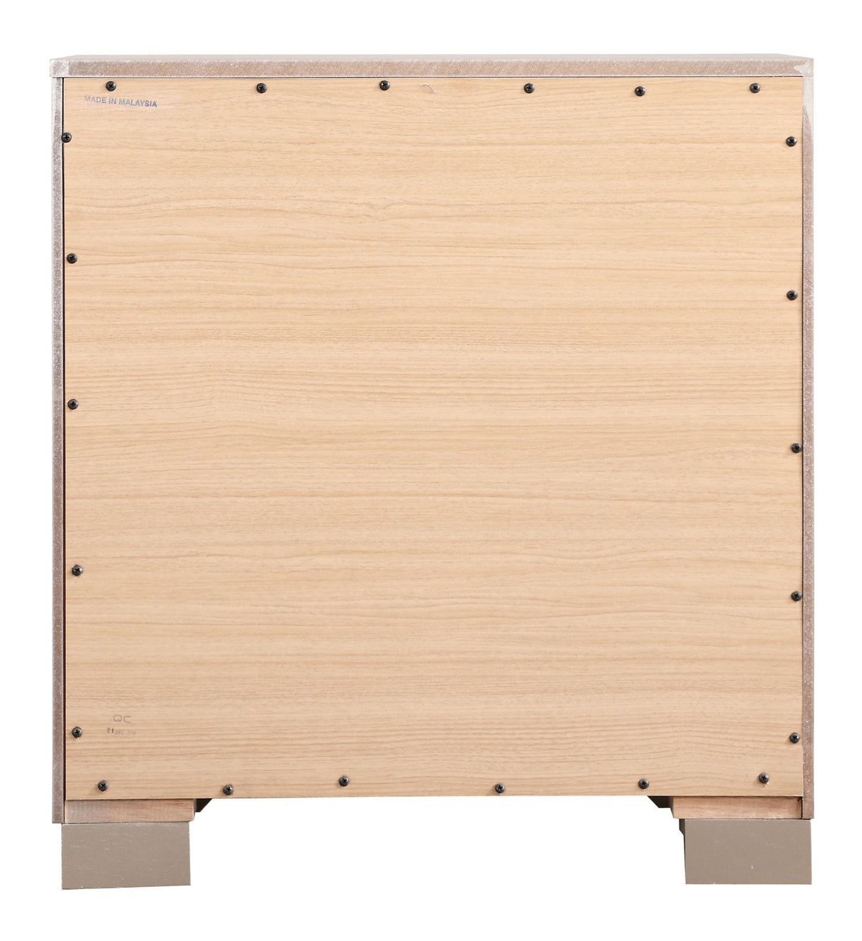 Alana - Nightstand - Silver Champagne by Glory Furniture | Bel Furniture