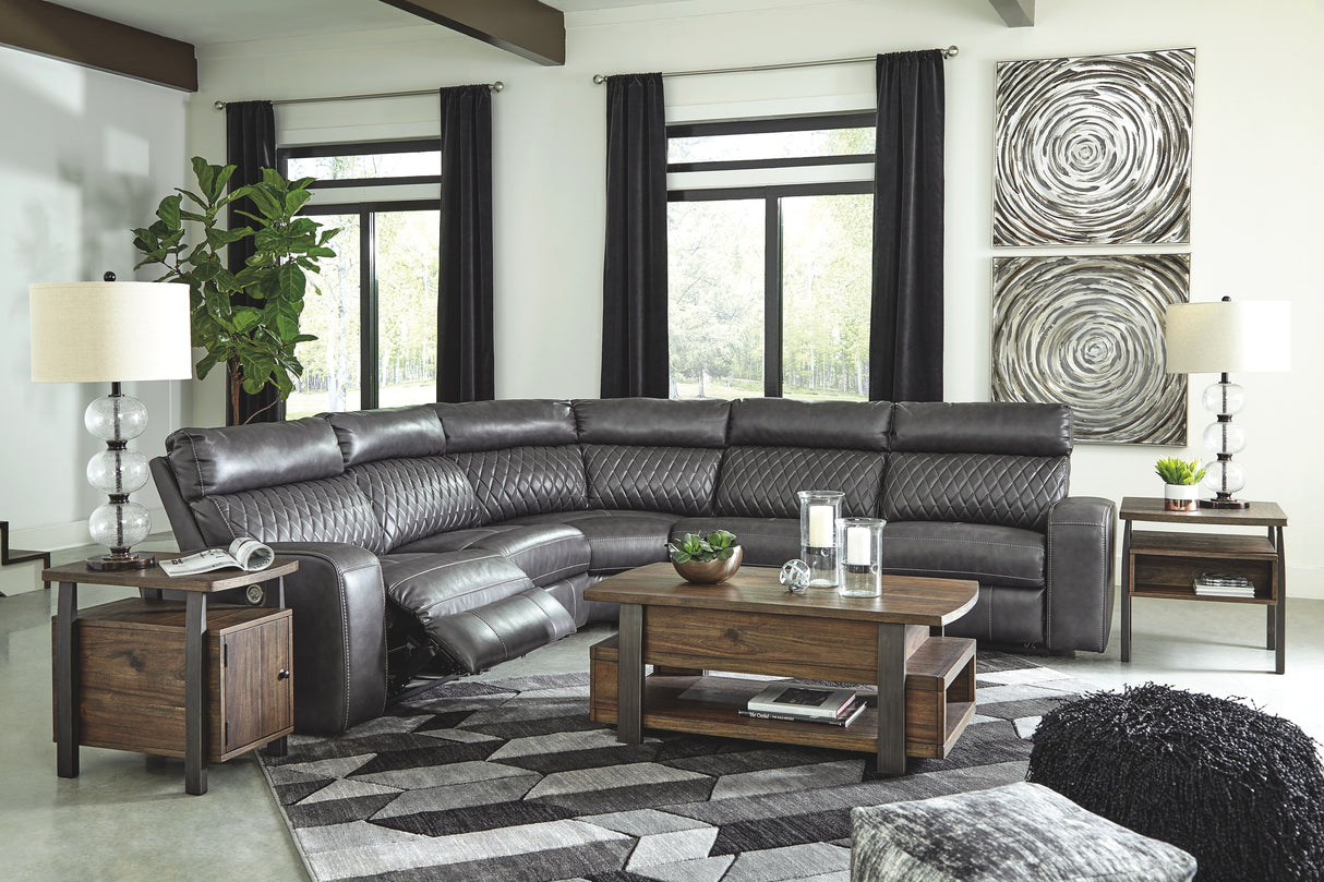 Samperstone - Power Reclining Sectional by Signature Design by Ashley® | Bel Furniture