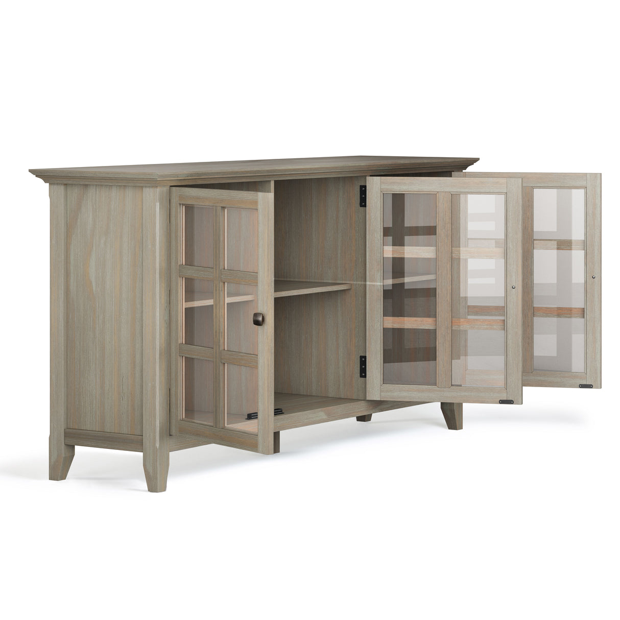 Acadian - Wide Storage Cabinet Handcrafted by Simpli-Home | Bel Furniture