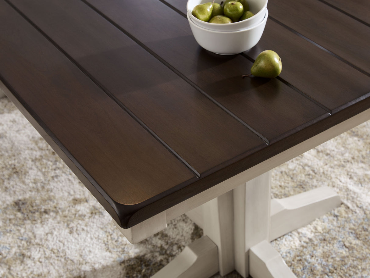 Darborn - Gray / Brown - Dining Table by Signature Design by Ashley® | Bel Furniture