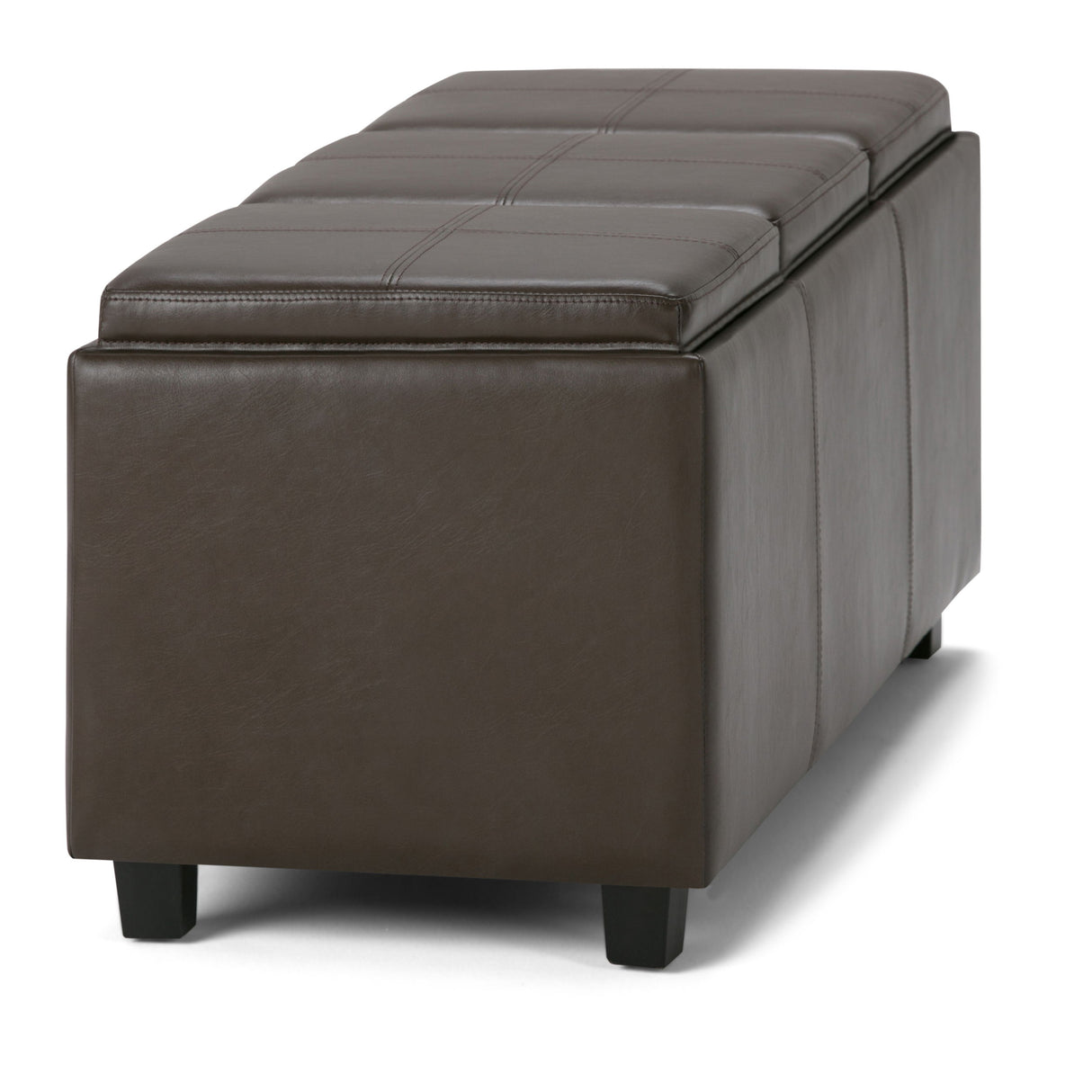 Avalon - Upholstered Storage Ottoman by Simpli-Home | Bel Furniture