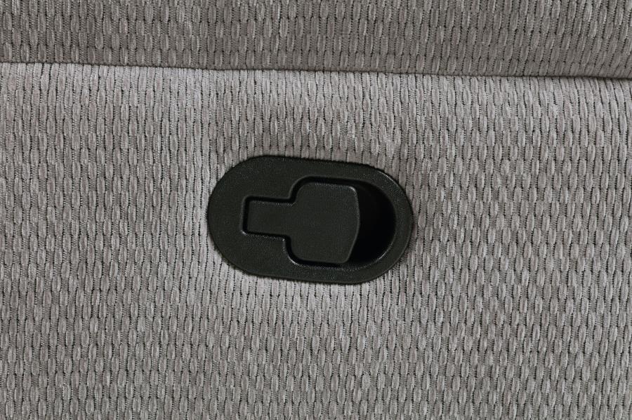 Gilson - Chenille Upholstered Reclining Loveseat - Gray by Coaster Fine Furniture | Bel Furniture