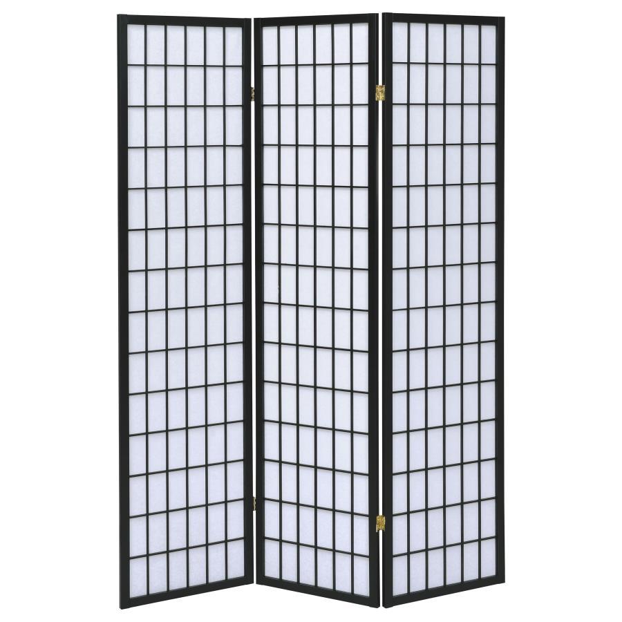 Carrie - 3-Panel Room Divider Folding Shoji Screen by CoasterEveryday | Bel Furniture