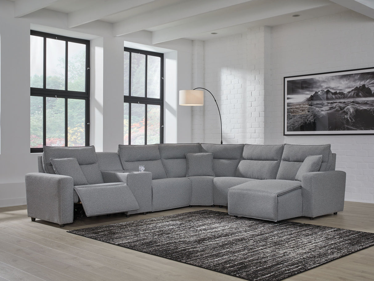 Modmax - Salt And Pepper - Reclining Sectional by Signature Design by Ashley® | Bel Furniture