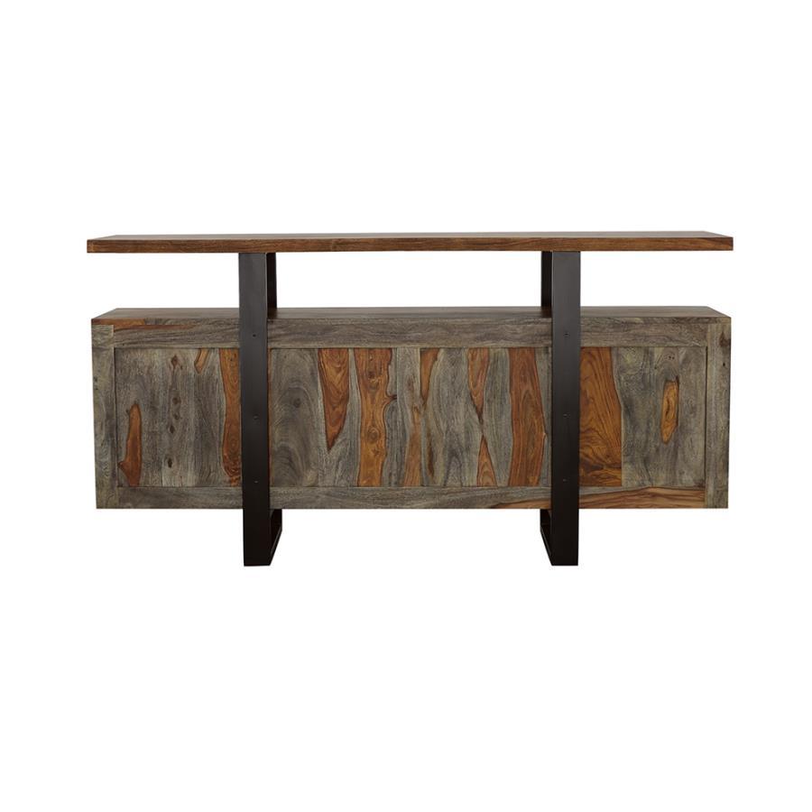 Ditman - 4 Door Solid Wood Sideboard Buffet - Gray Sheesham by CoasterElevations | Bel Furniture