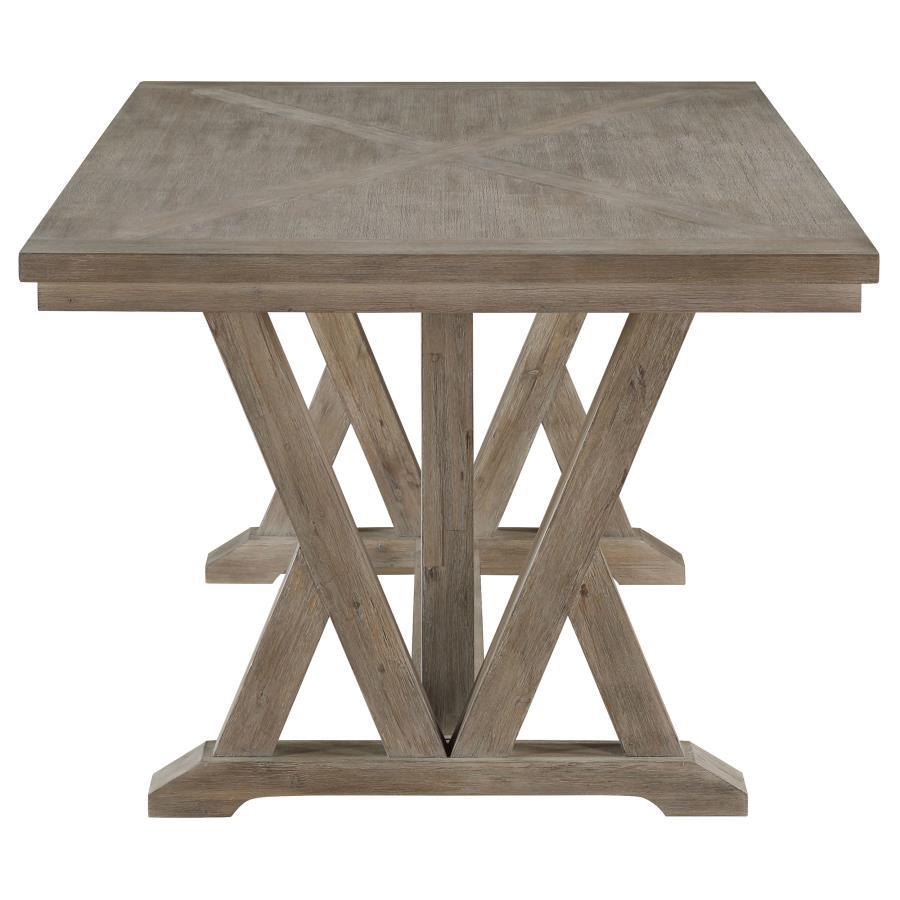 Cornelia - Rectangular Dining Table - Coastal Gray by CoasterEveryday | Bel Furniture