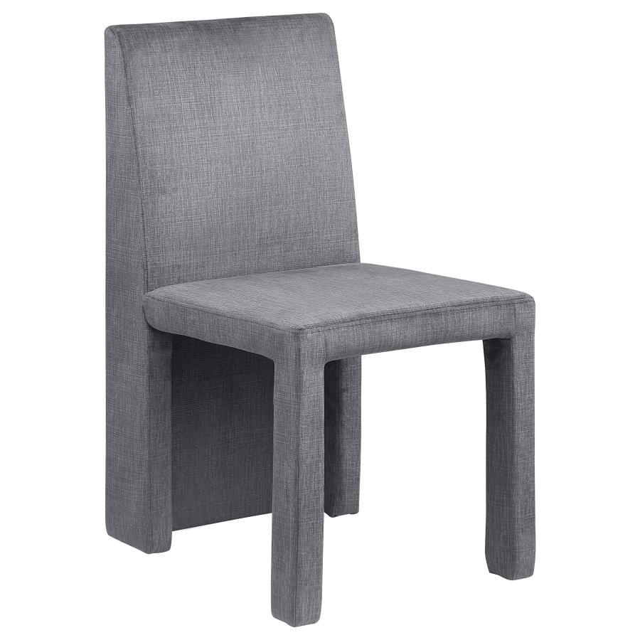 Tordera - Velvet Upholstered Dining Side Chair (Set of 2) - Gray by Coaster Fine Furniture | Bel Furniture