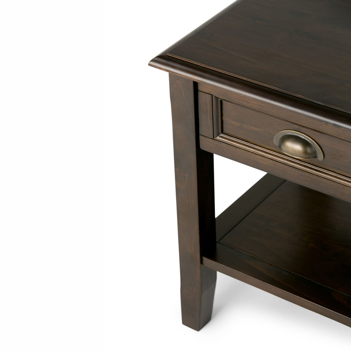 Burlington - End Table - Mahogany Brown by Simpli-Home | Bel Furniture