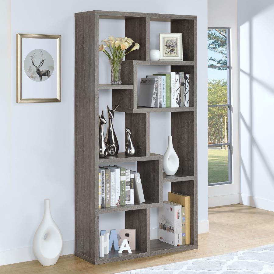 Theo - 6-Shelf Bookshelf by CoasterEveryday | Bel Furniture