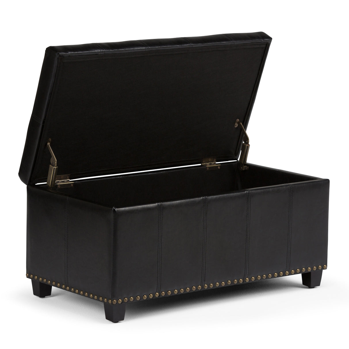 Amelia - Transitional Storage Ottoman Bench by Simpli-Home | Bel Furniture