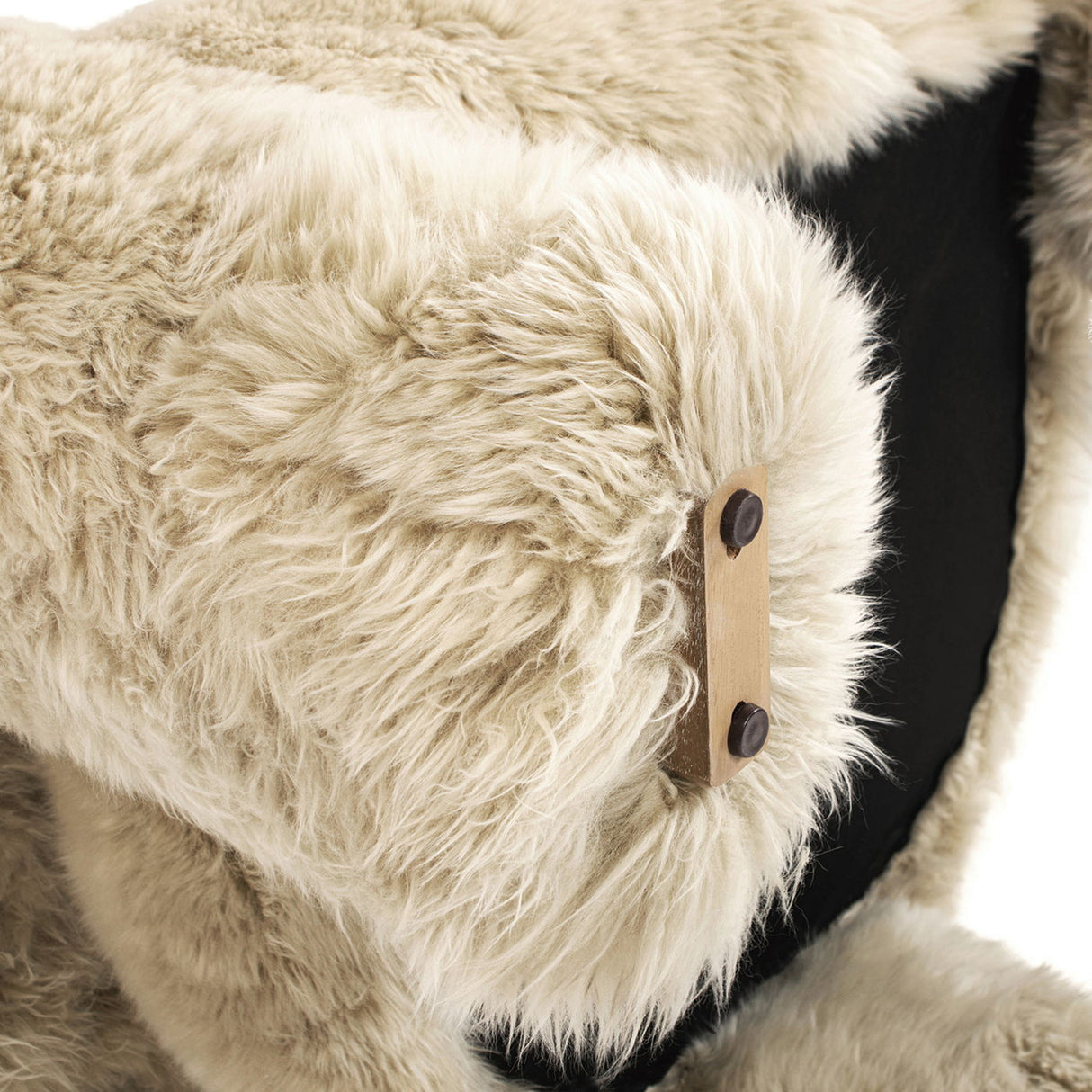 Avalon - Genuine Sheepskin Fur Split Barrel Back Accent Chair - Natural Blonde by Jennifer Taylor Home | Bel Furniture