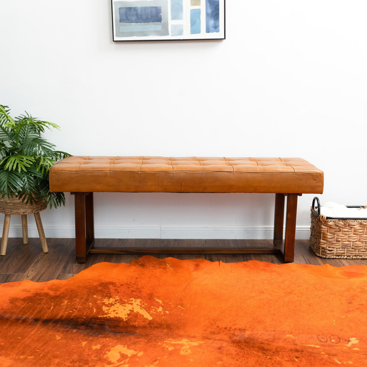 Cameron - Bench - Brown / Tan by Ashcroft Furniture | Bel Furniture