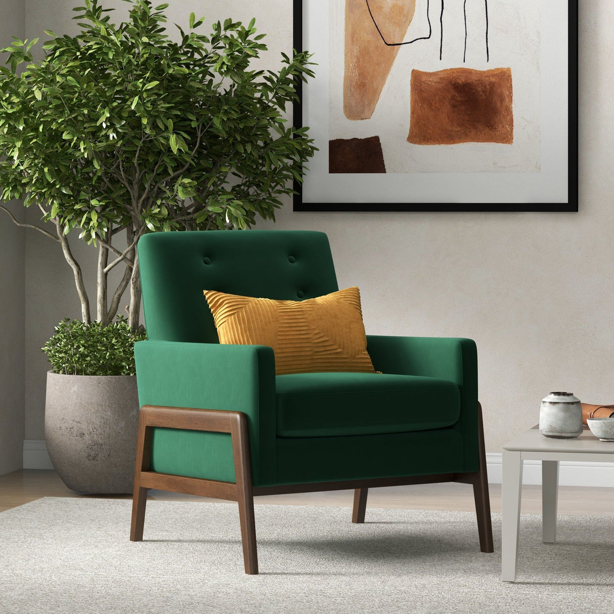 Cole - Solid Wood Lounge Chair