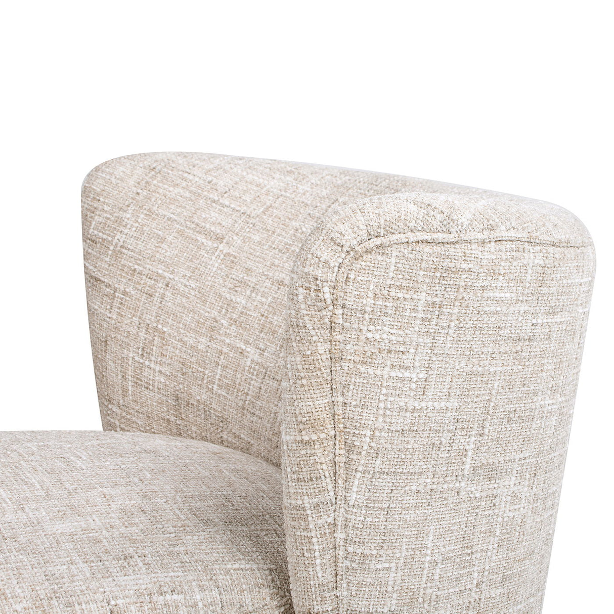 Miranda - Armless Swivel Accent Chair - Natural Gray