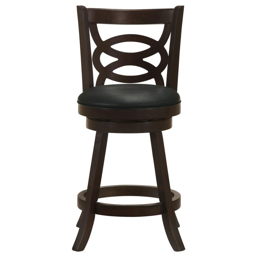 Calecita - Wood Swivel Counter Stool (Set of 2) by CoasterEssence | Bel Furniture
