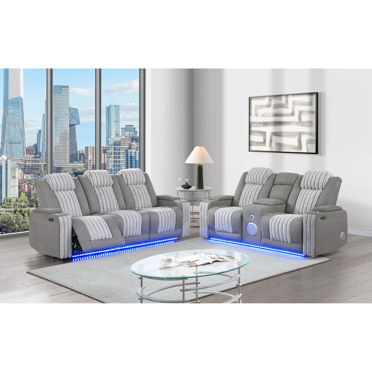 Duran - Power Reclining Loveseat With Power Headrest