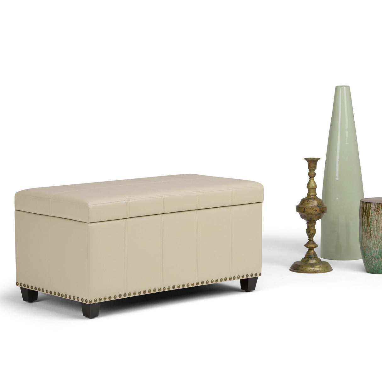 Amelia - Transitional Storage Ottoman Bench by Simpli-Home | Bel Furniture