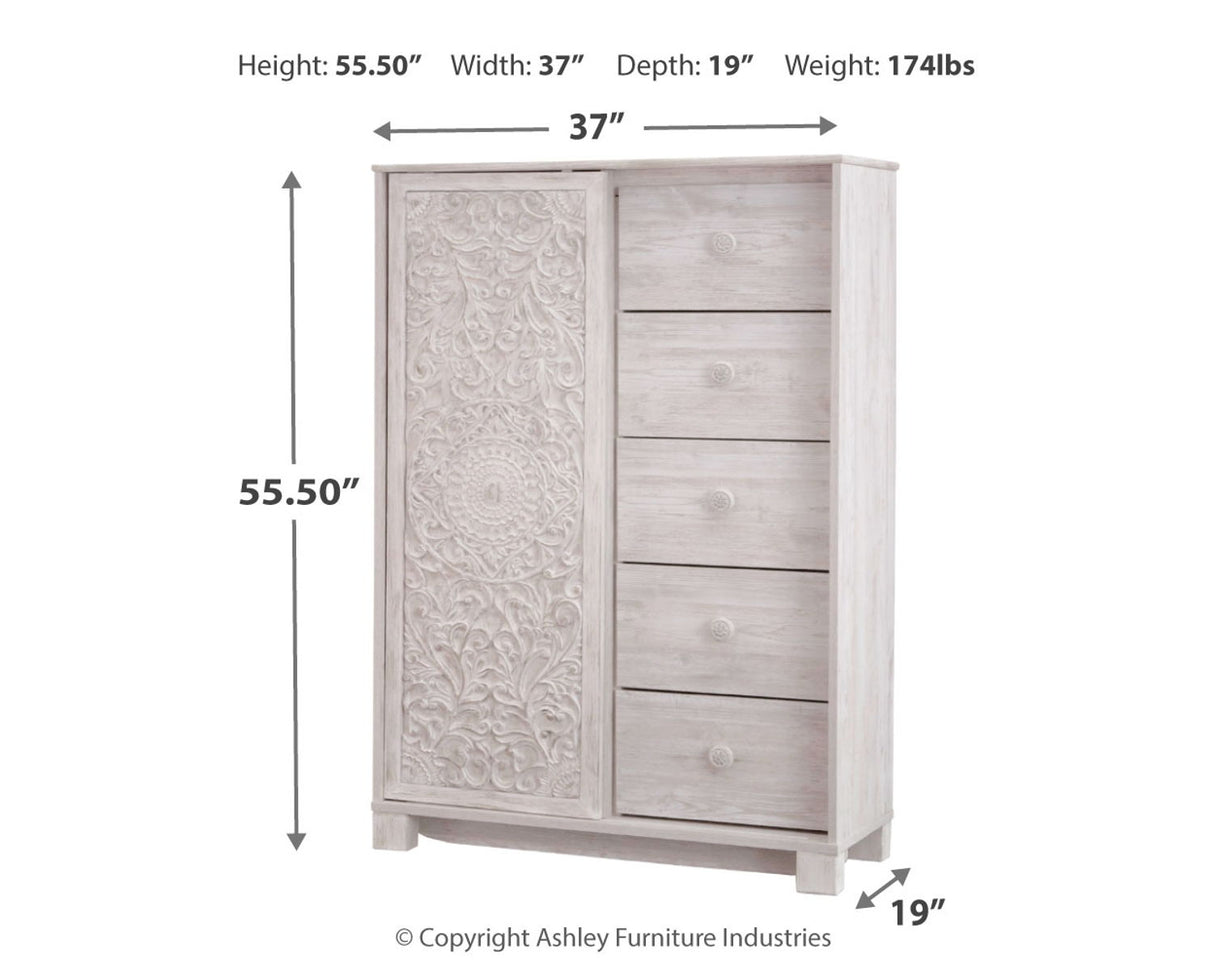 Paxberry - Whitewash - Dressing Chest by Signature Design by Ashley® | Bel Furniture