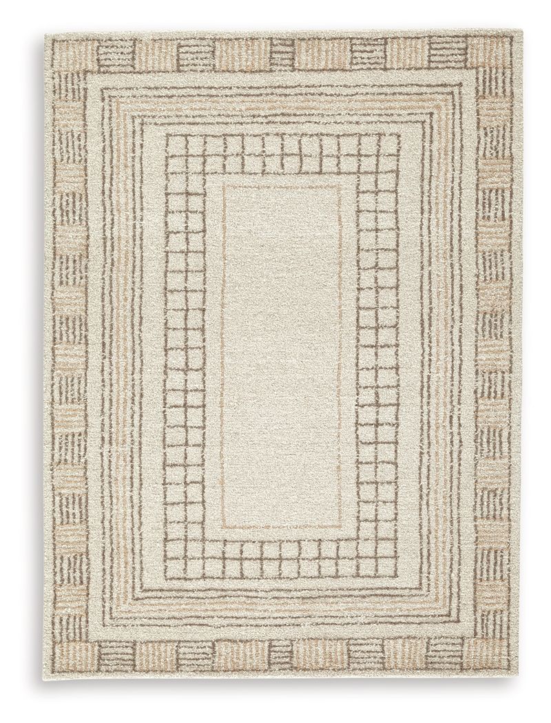 Idaman - Rug Beige 5' x 7' by Signature Design by Ashley® | Bel Furniture