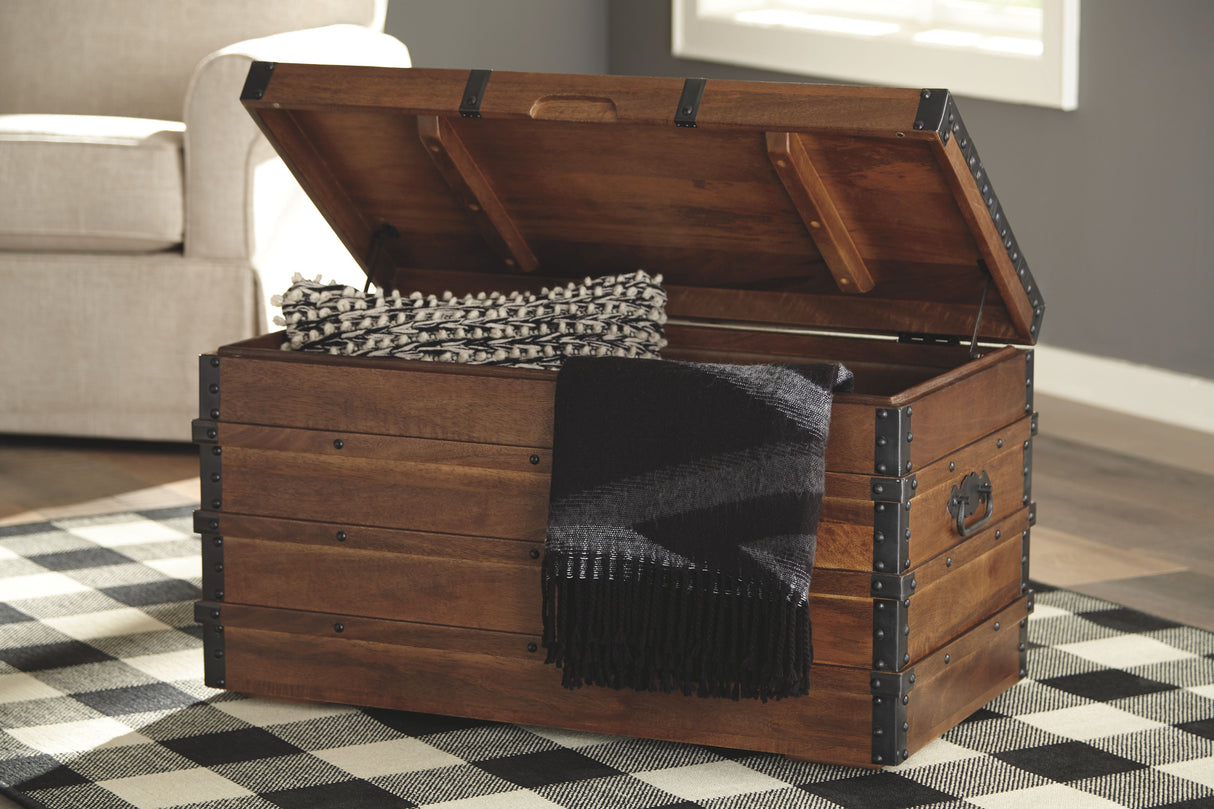 Kettleby - Brown - Storage Trunk by Signature Design by Ashley® | Bel Furniture