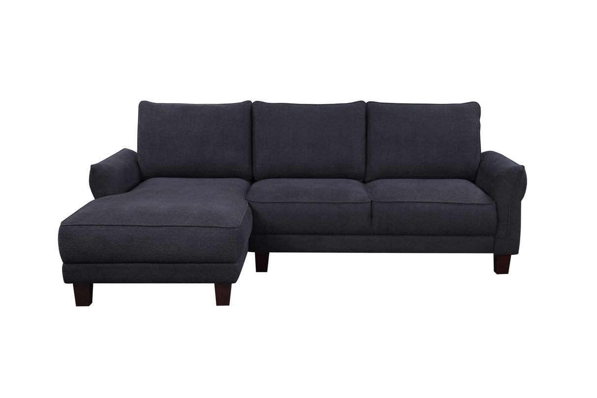 Belle - Sherpa Sectional Sofa With Left Facing Chaise by Lilola Home | Bel Furniture