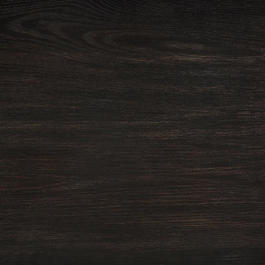 Leandro - 60" Round Dining Table - Burnished Black