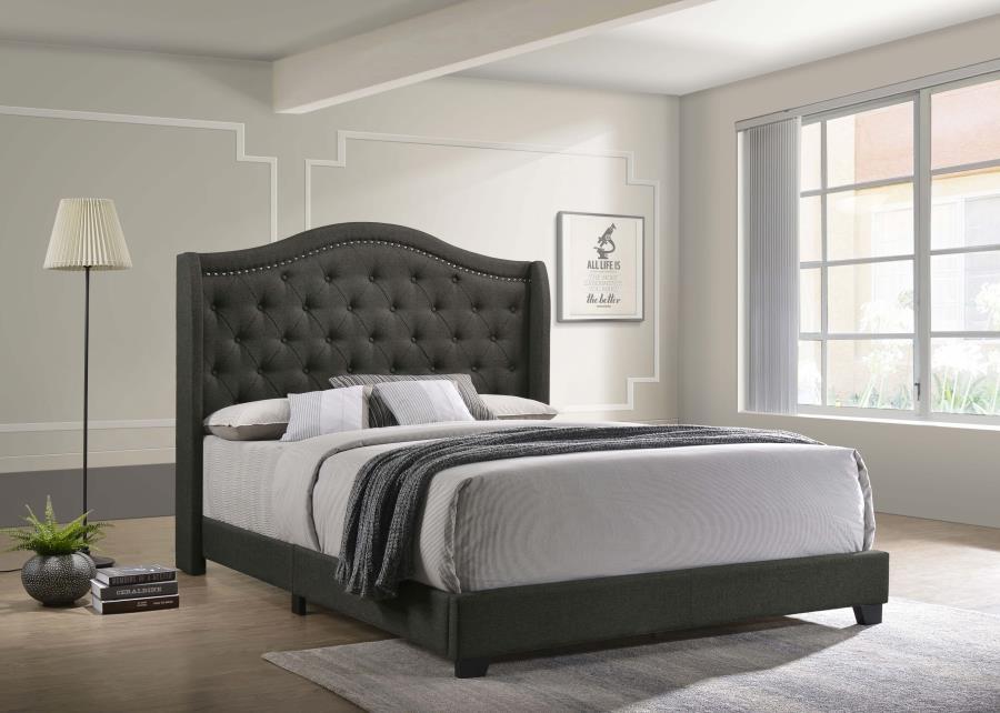 Sonoma - Upholstered Wingback Bed by CoasterEssence | Bel Furniture
