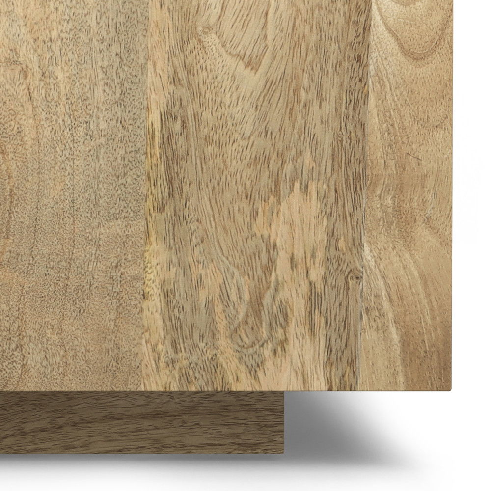 Lockhart - Square Coffee Table - Natural by Simpli-Home | Bel Furniture