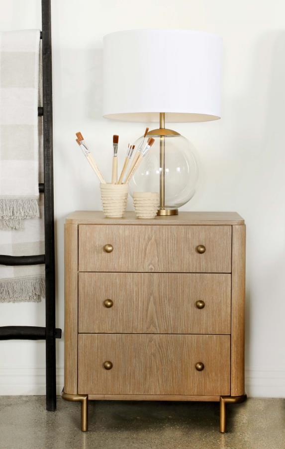 Arini - 3-Drawer Nightstand by CoasterElevations | Bel Furniture