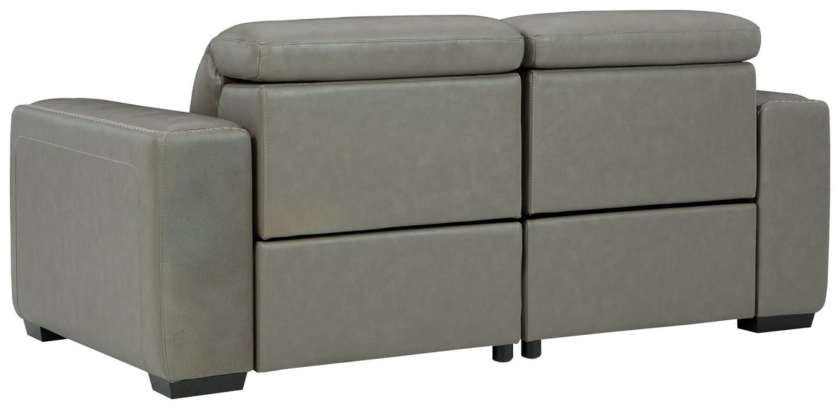 Correze - 2-Piece Power Reclining Sectional - Gray