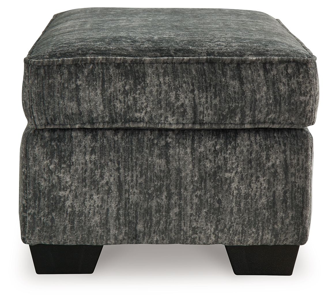 Lonoke - 2 Pc. - Chair And A Half, Ottoman - Gunmetal