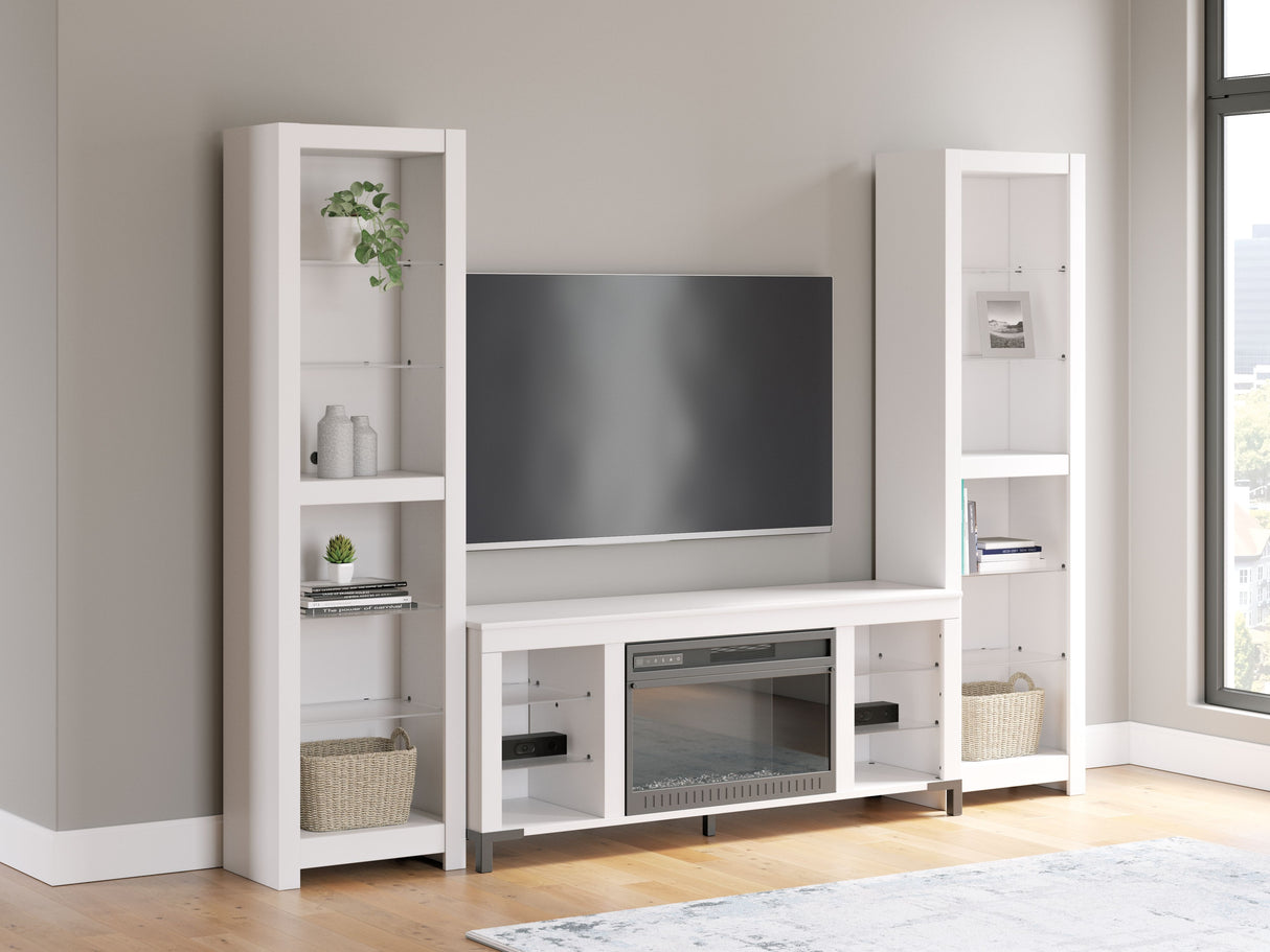 Brollevi - White - 3-Piece Entertainment Center by Signature Design by Ashley® | Bel Furniture