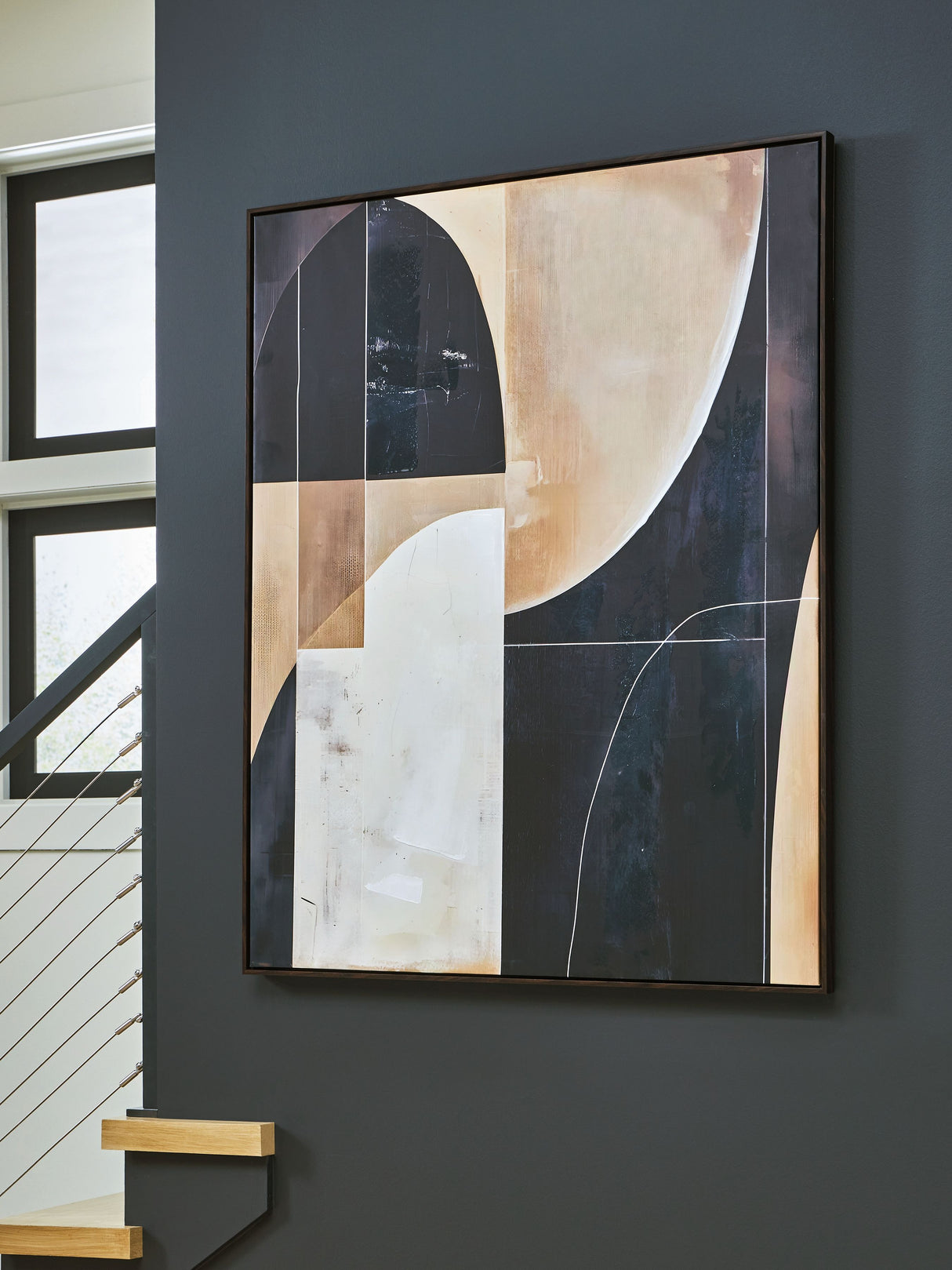 Ewanford - Black / Brown / Tan - Wall Art by Signature Design by Ashley® | Bel Furniture