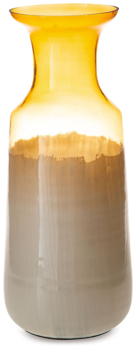 Wynburg - Vase Dark Brown 6.75"W x 6.75"D x 16.5"H by Signature Design by Ashley® | Bel Furniture