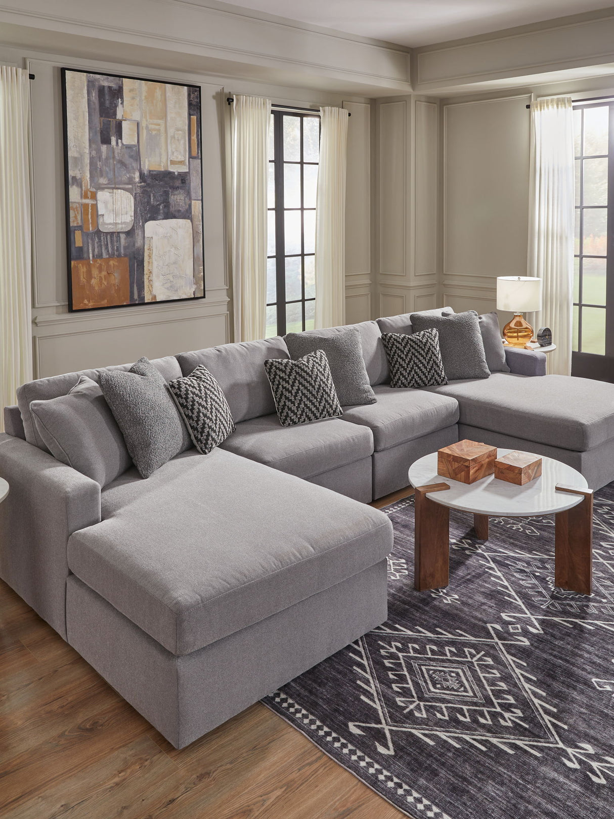 Modmax - U-Shaped Sectional - Granite