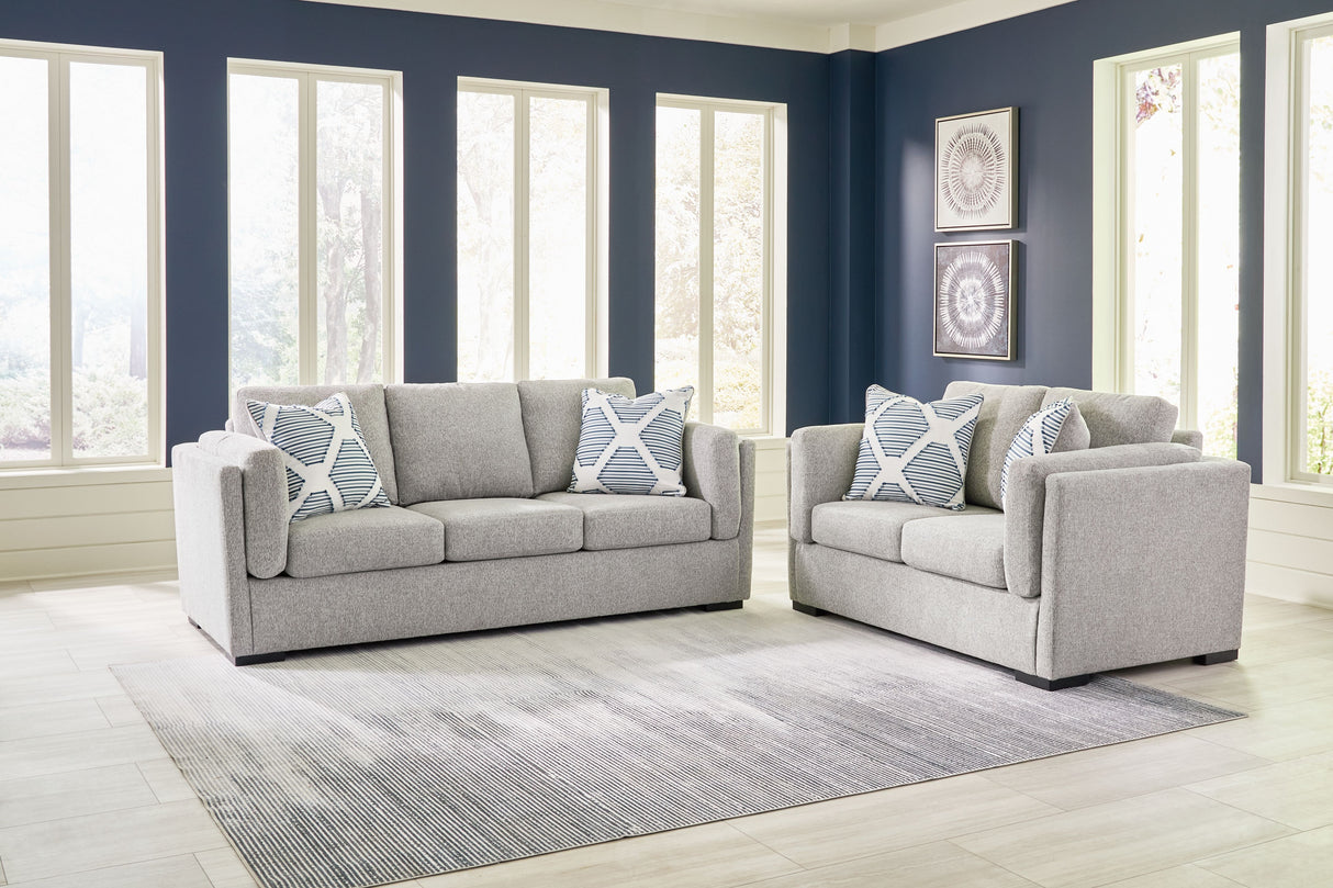 Evansley - Living Room Set Gray 2 Pc. Sofa, Loveseat by Benchcraft® | Bel Furniture