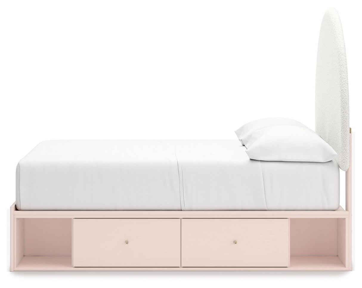 Wistenpine - Upholstered Panel Bed With Storage by Signature Design by Ashley® | Bel Furniture