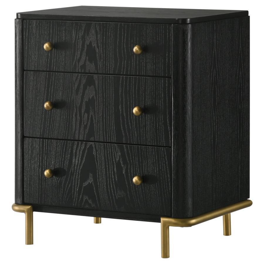 Arini - 3-Drawer Nightstand by CoasterElevations | Bel Furniture