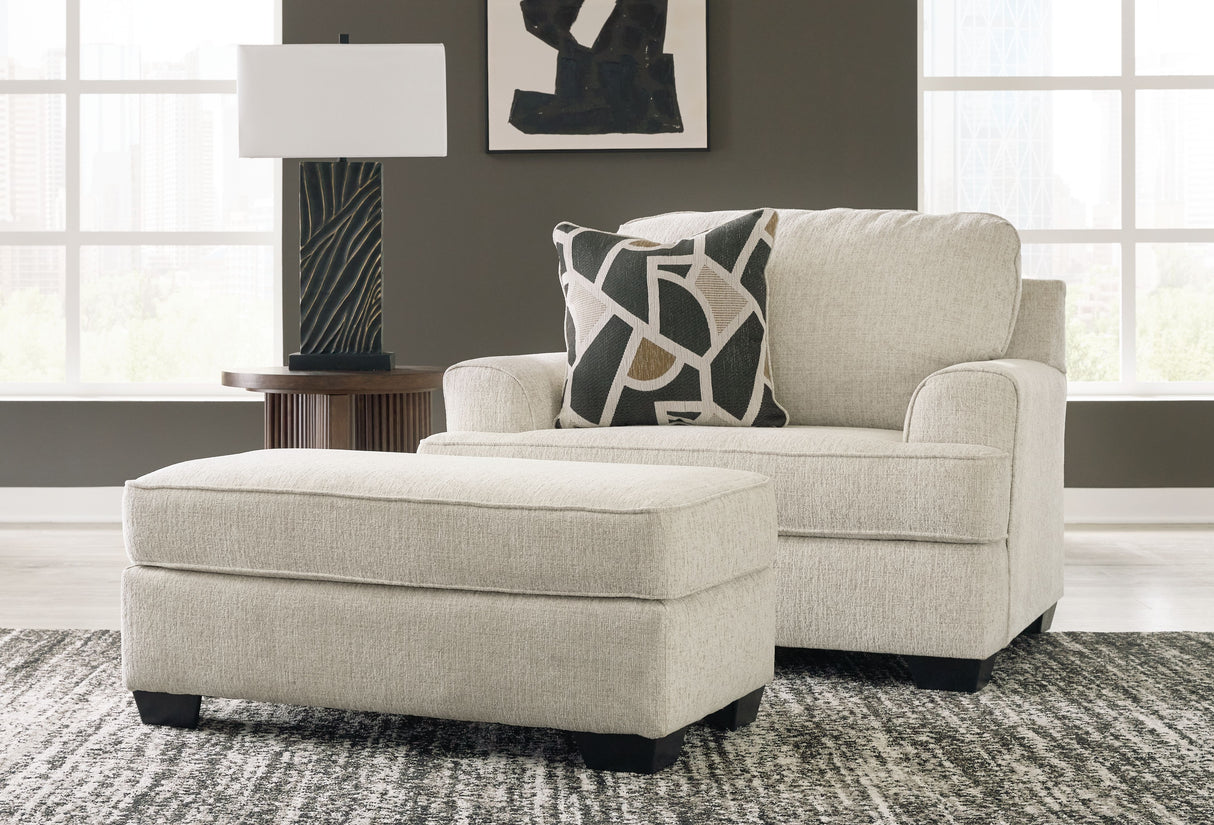 Heartcort - Living Room Set Beige 2 Pc. Chair And A Half, Ottoman by Benchcraft® | Bel Furniture