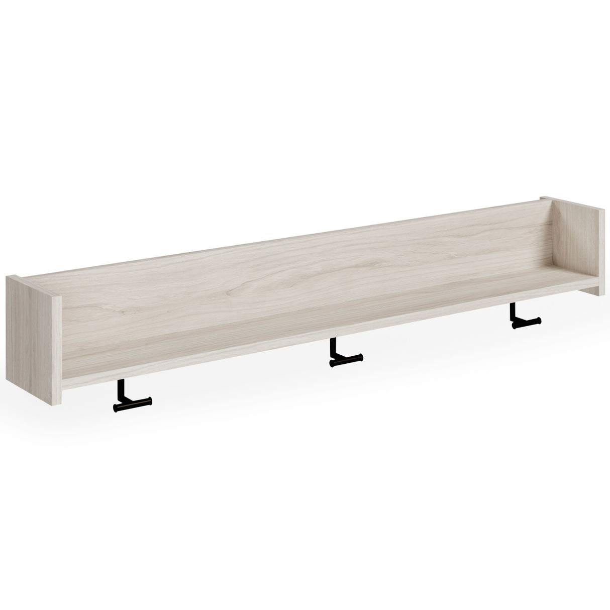 Socalle - Light Natural - Wall Mounted Coat Rack w/Shelf by Signature Design by Ashley® | Bel Furniture