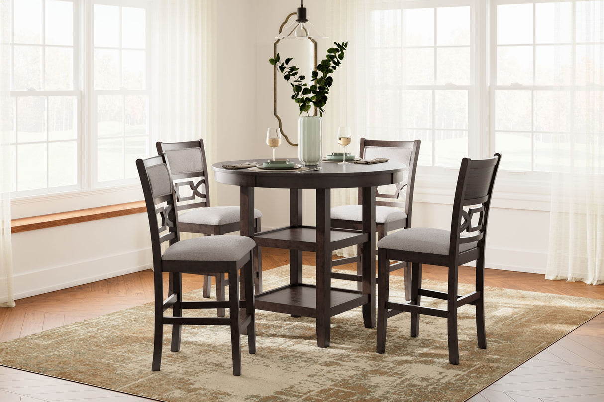 Langwest - Brown - Dining Room Counter Table Set (Set of 5) by Signature Design by Ashley® | Bel Furniture