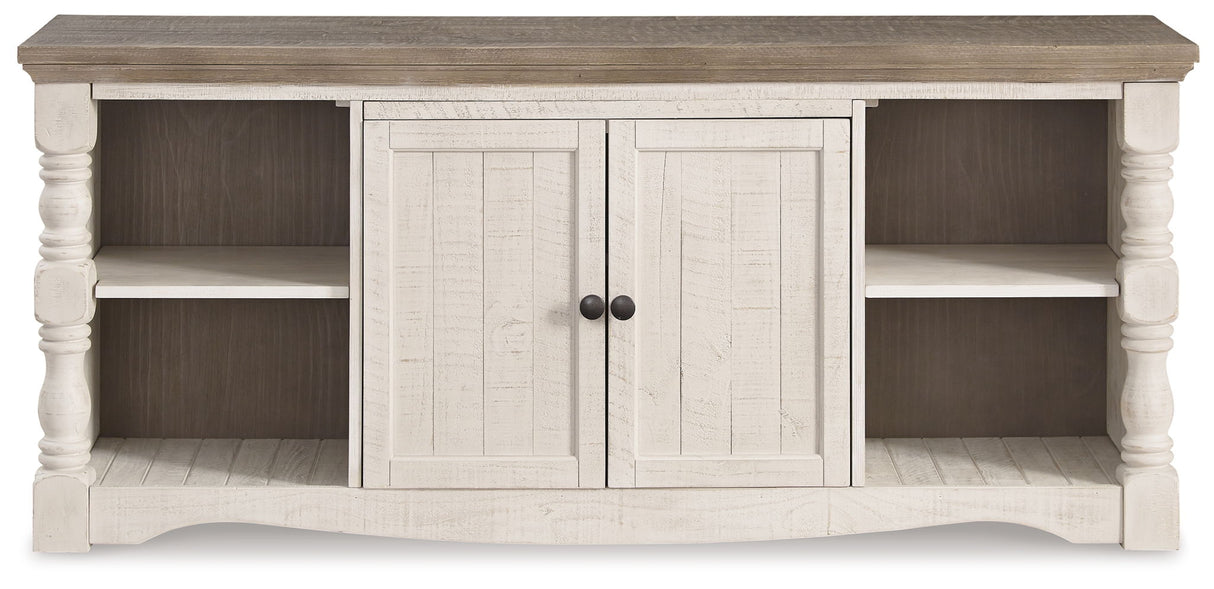 Havalance - 4 Pc. - Entertainment Center - 67" TV Stand - Brown / Beige