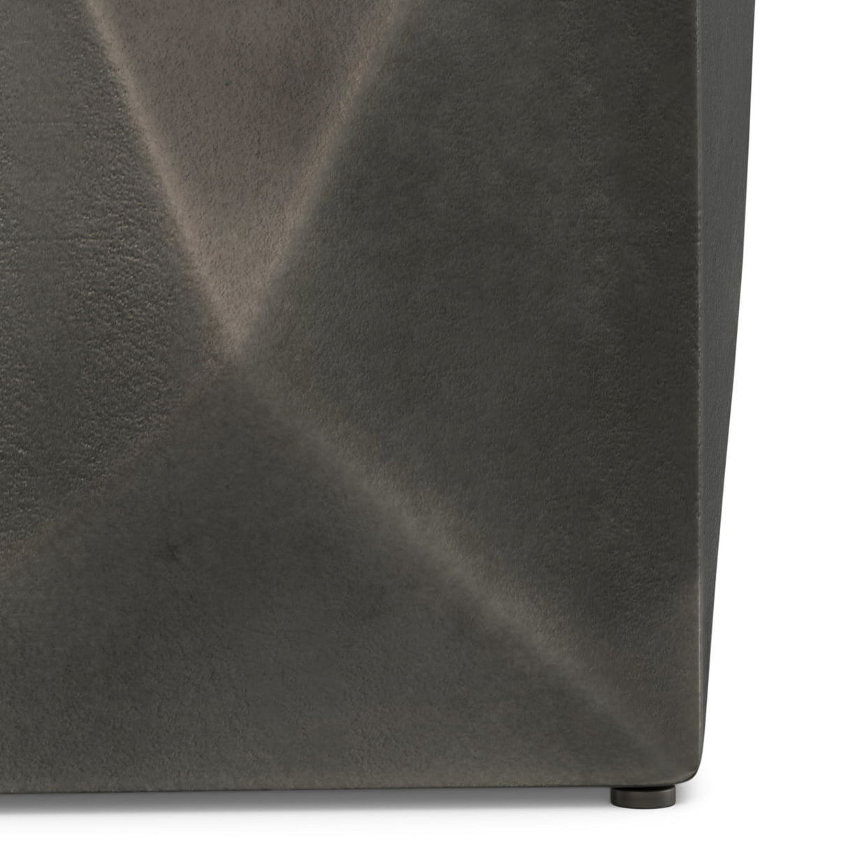 Danner - Cast Aluminum Side Table - Black by Simpli-Home | Bel Furniture