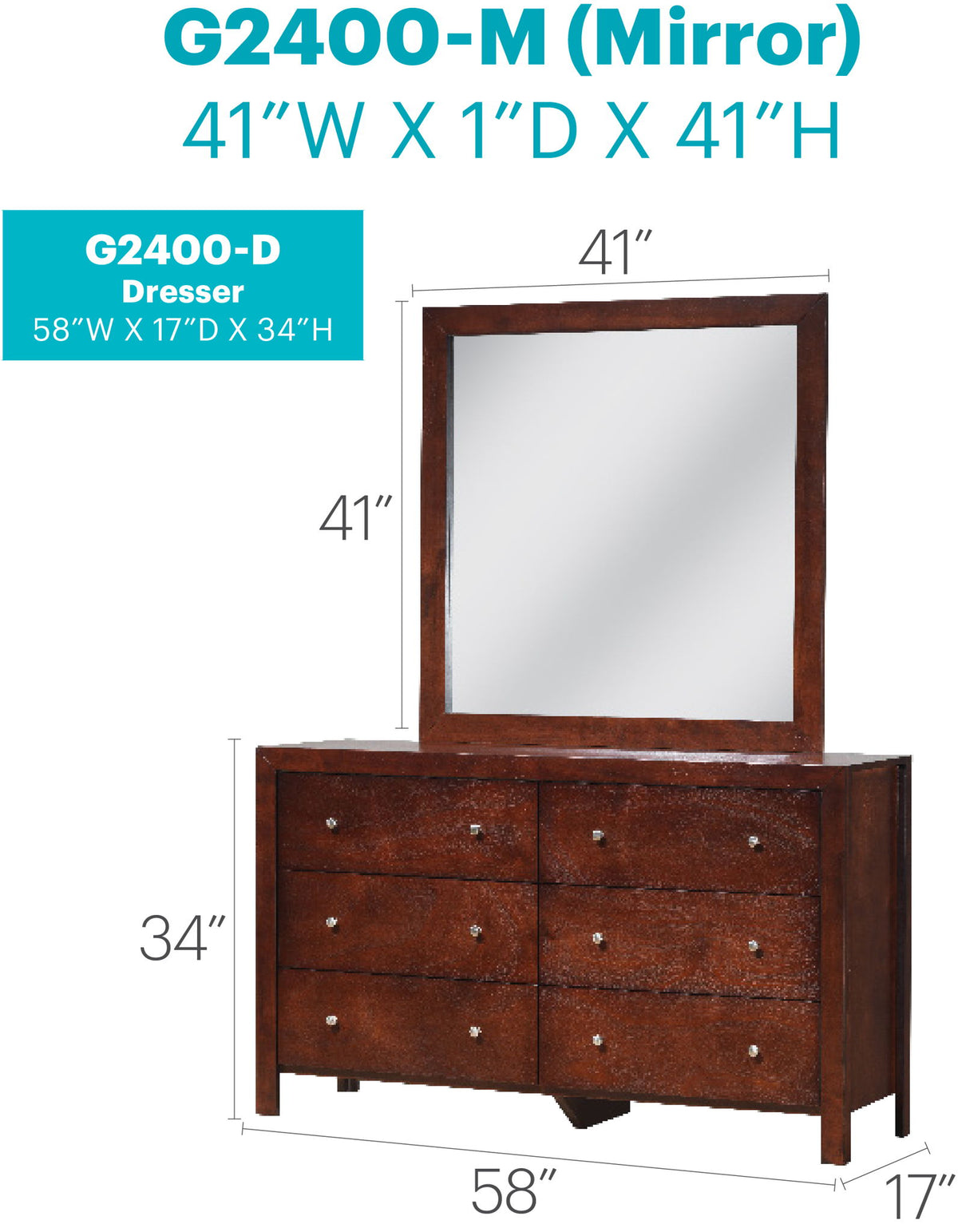 Summit - Dresser - Cherry