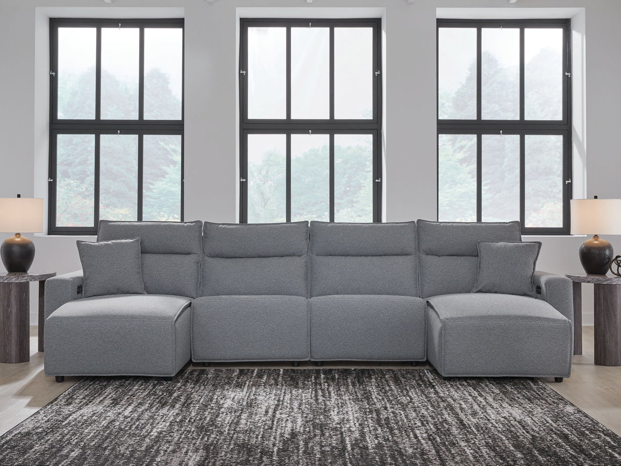 Modmax - Salt And Pepper - Reclining Sectional by Signature Design by Ashley® | Bel Furniture