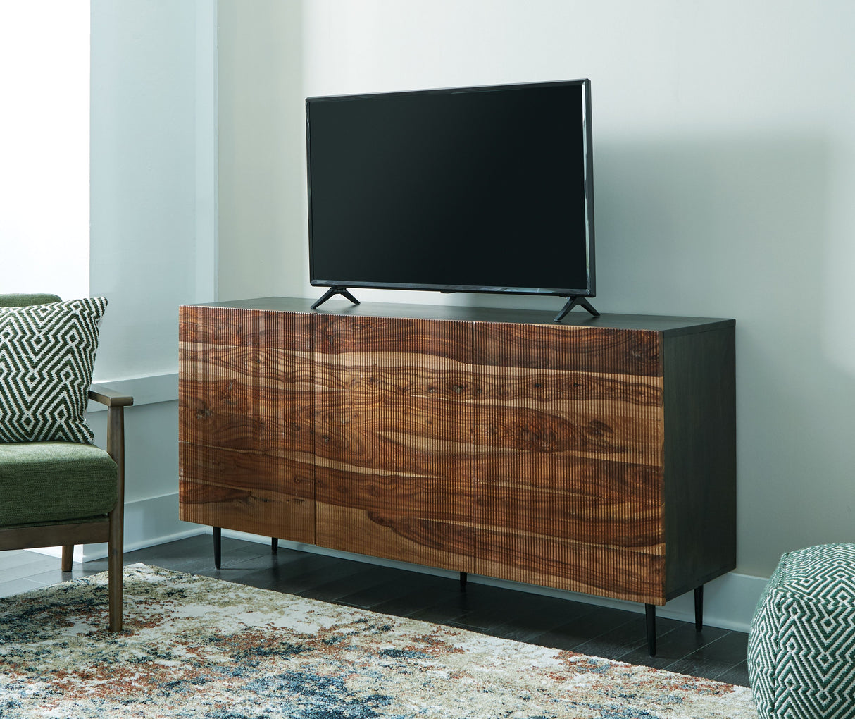 Darrey - Natural / Brown - Accent Cabinet by Signature Design by Ashley® | Bel Furniture