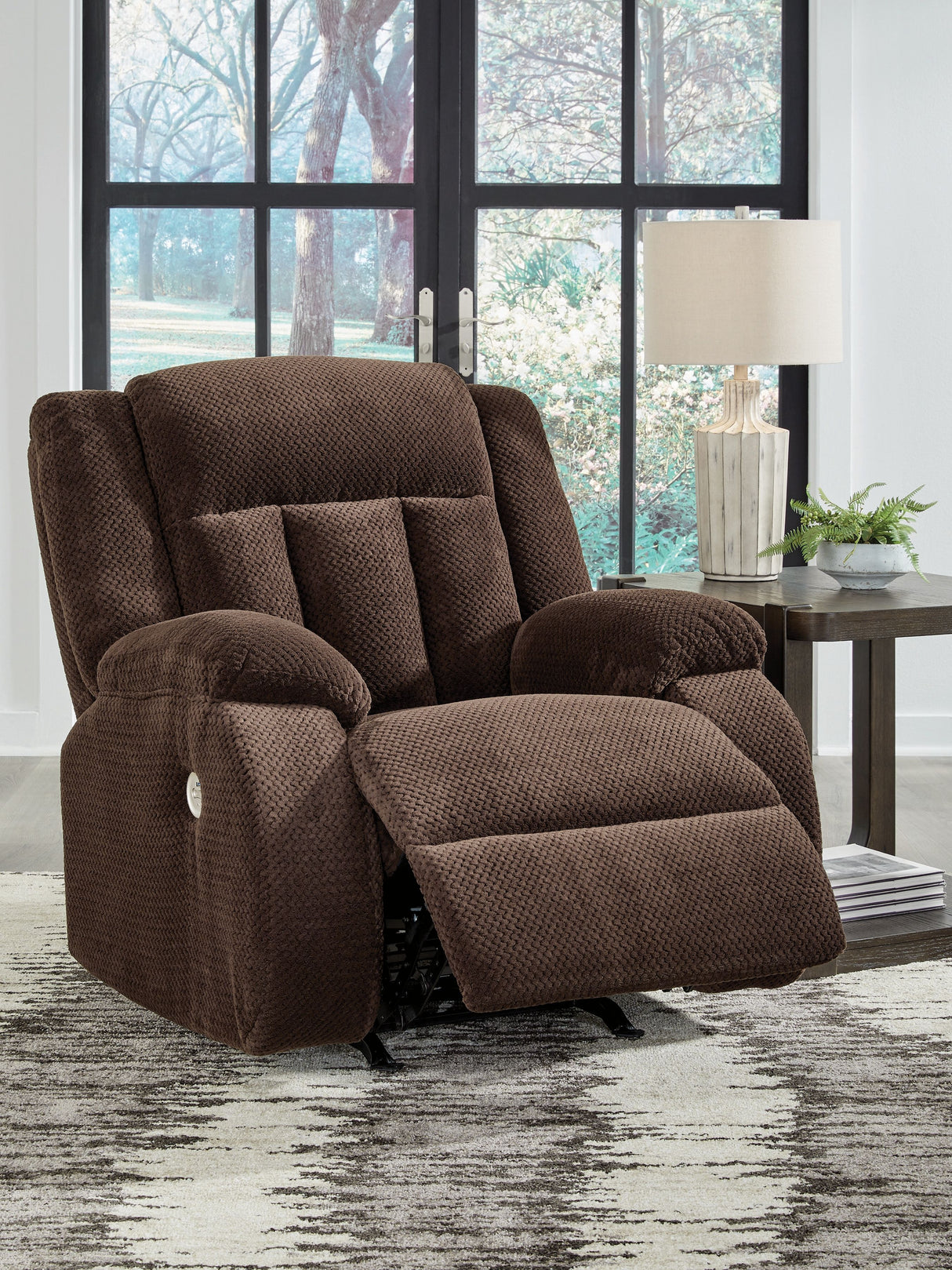 Free Wake - Chocolate - Power Rocker Recliner by Signature Design by Ashley® | Bel Furniture