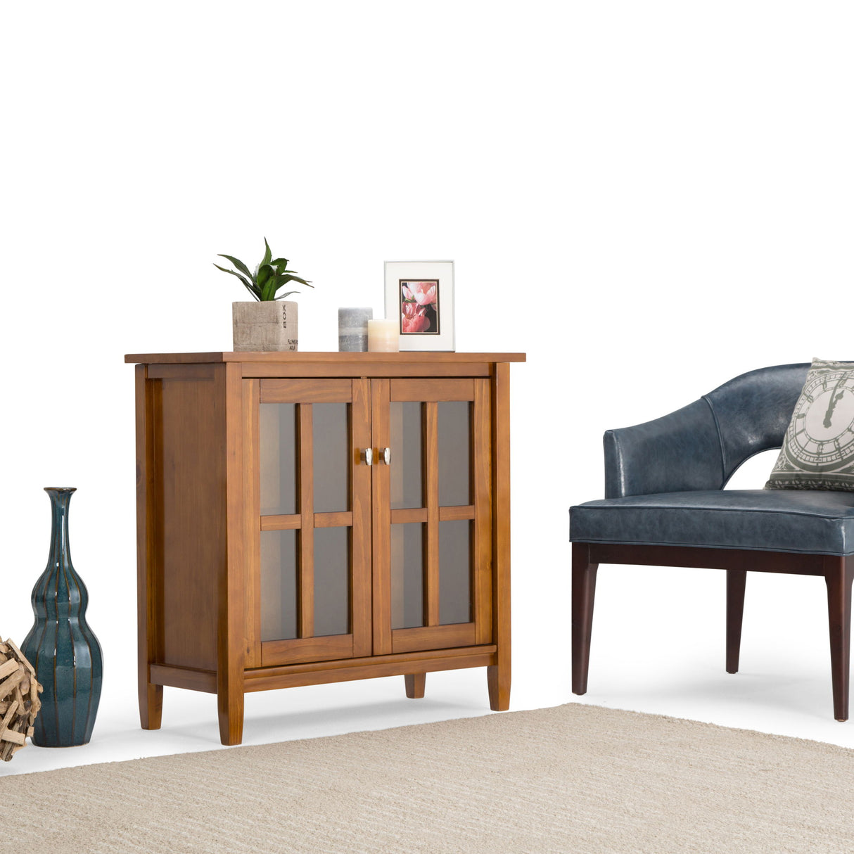 Warm Shaker - Handcrafted Low Storage Cabinet