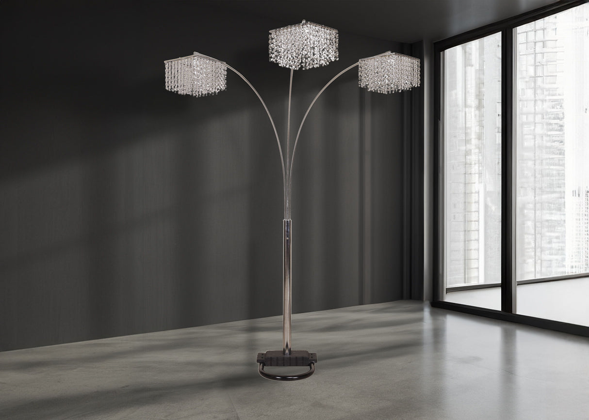 Floor Lamp - Gray by Crown Mark | Bel Furniture